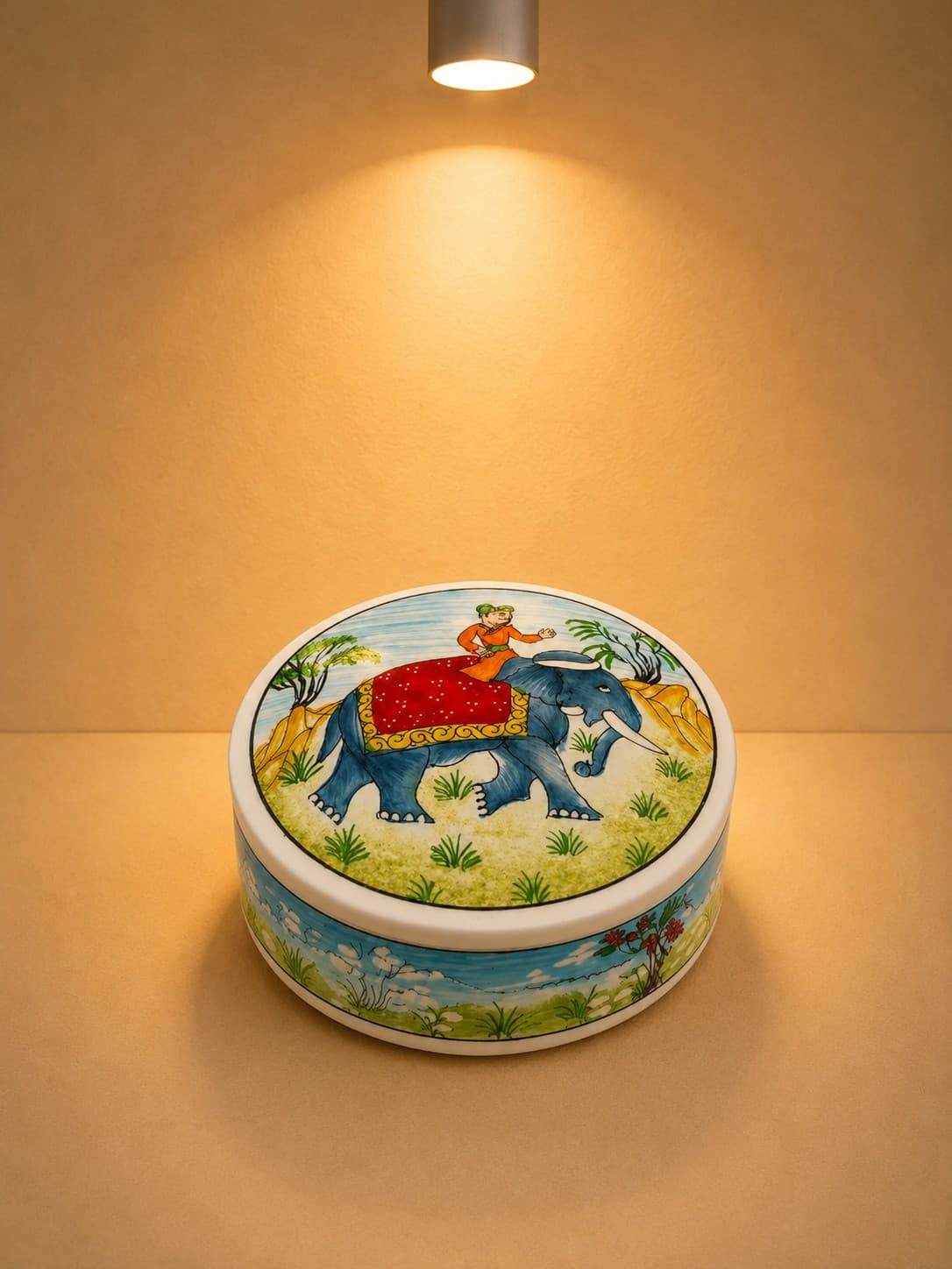 Elephant Heritage Coaster Set - Kashmiri Naqashi