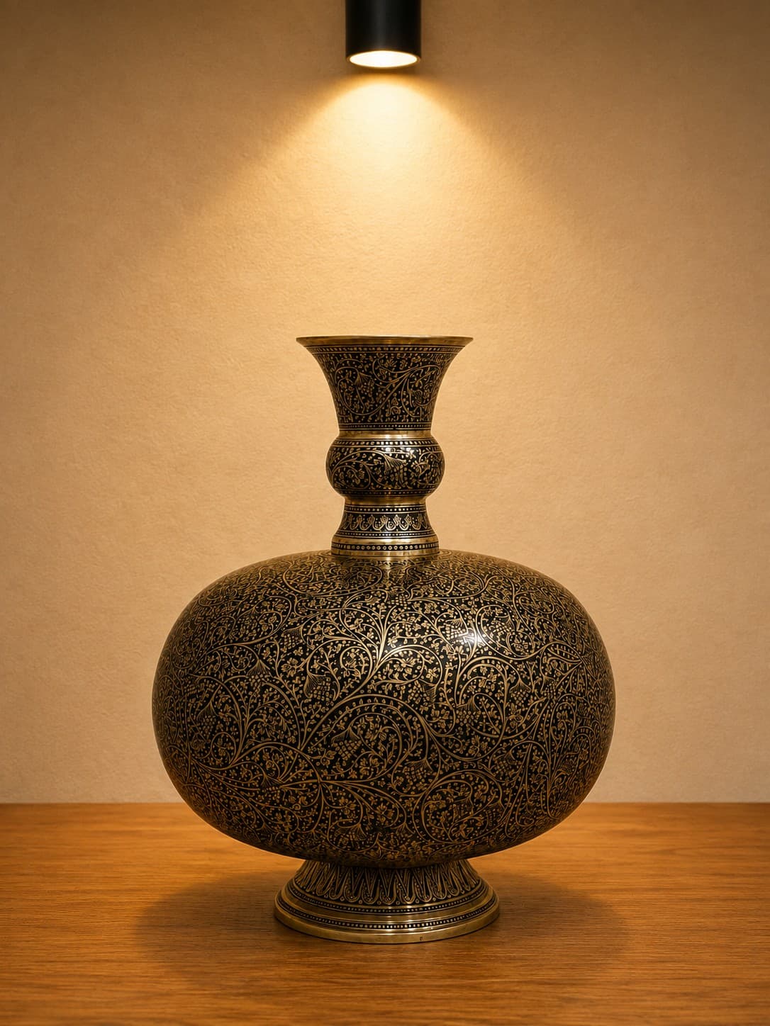 Brass Metal Vase - Brass Naqashi
