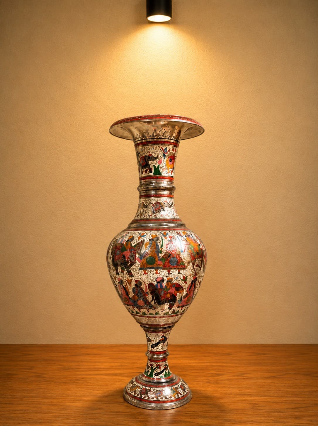Meenakari Floral - Brass Naqashi