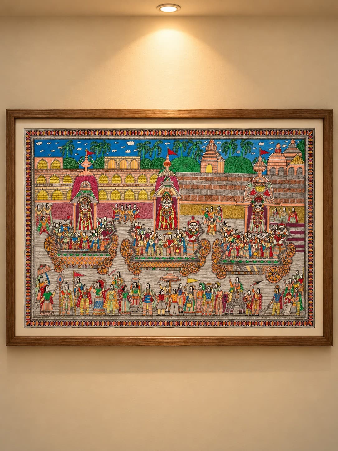 Jagannath Rath Yatra - Madhubani Painting