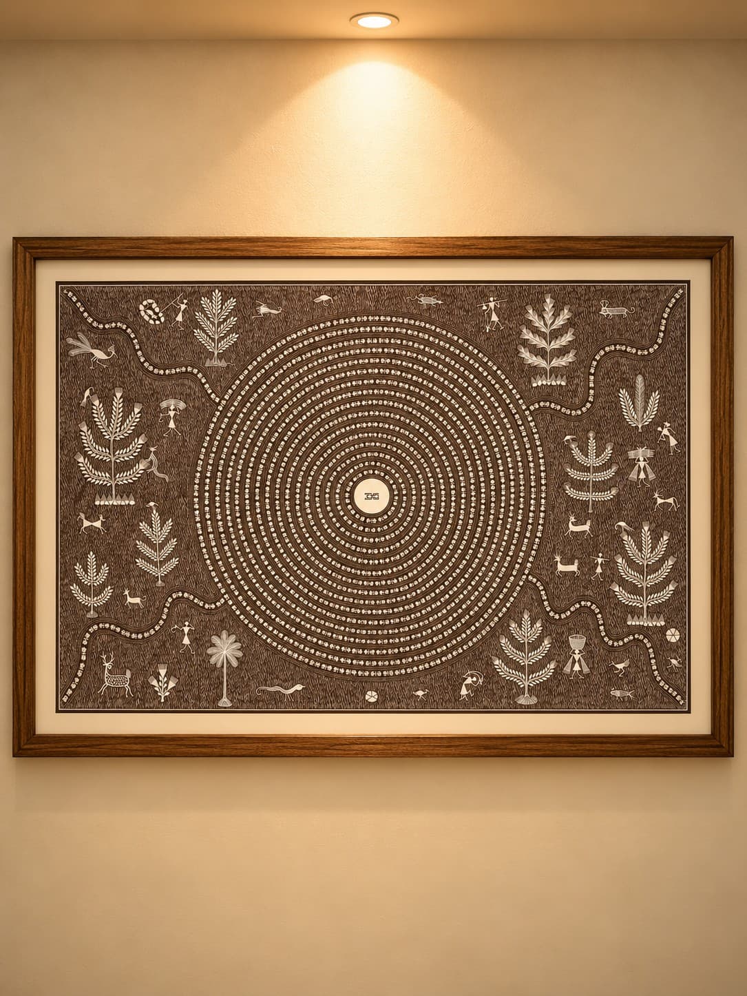 Tribal Mandala - Warli Painting