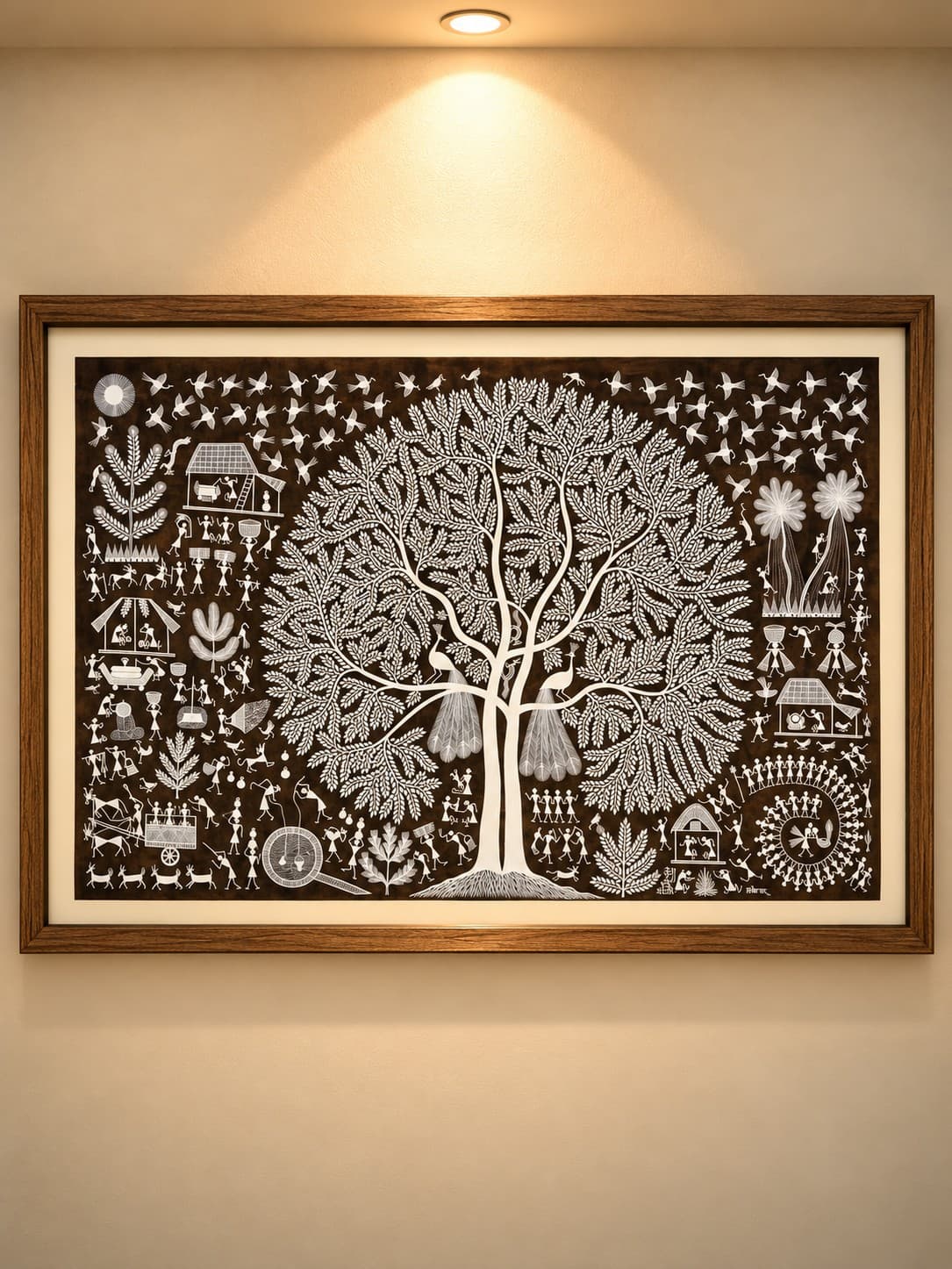 Tree of Life Village - Warli Painting