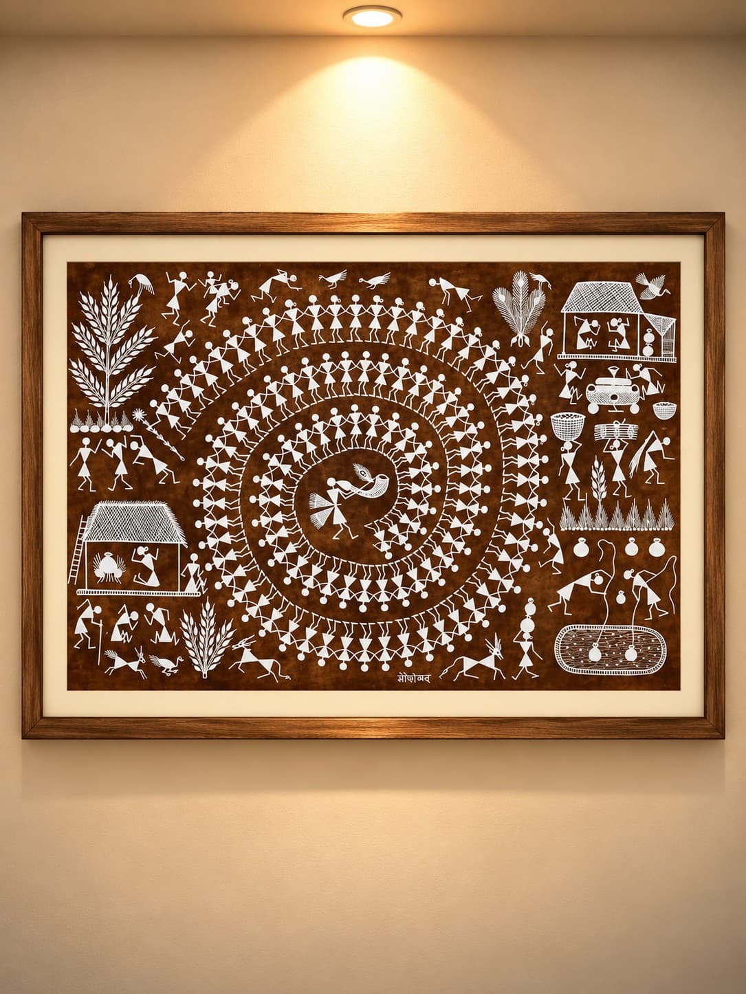 Warli Community Dance - Warli Painting