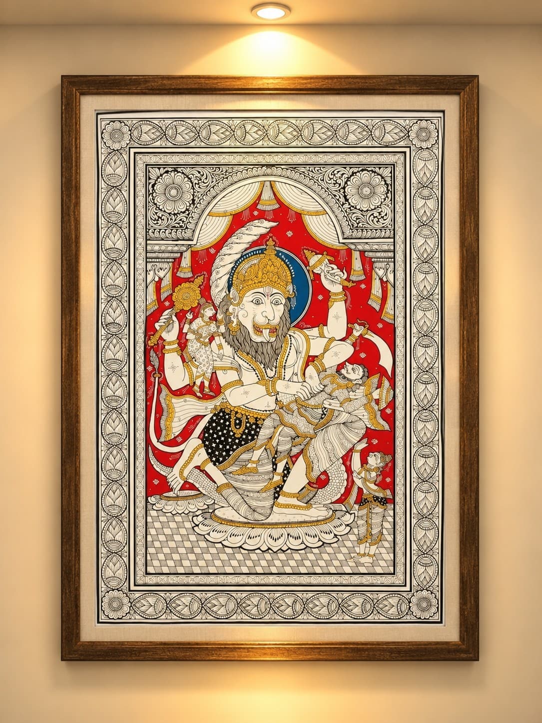 Narasimha - Pattachitra Painting