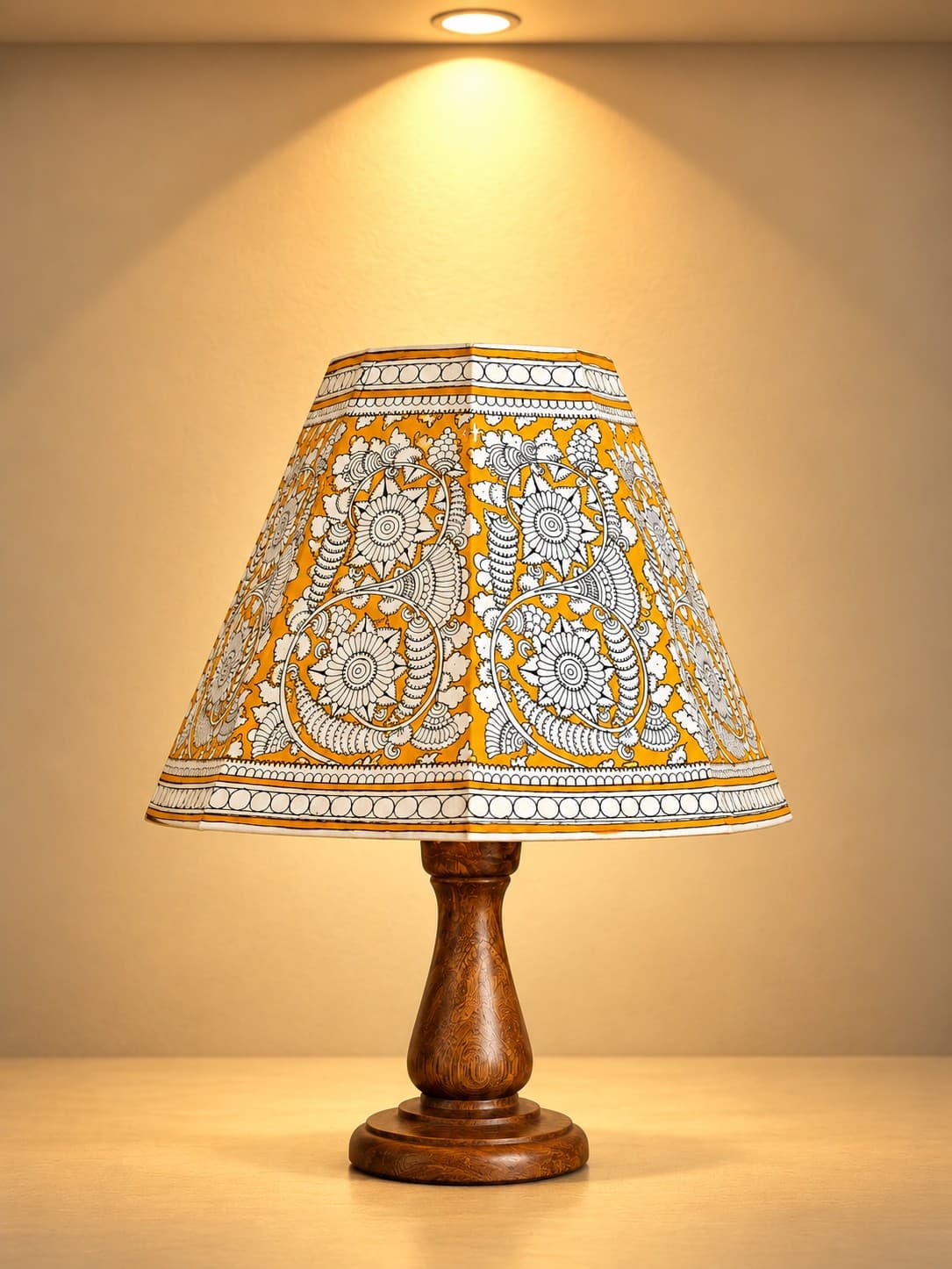 Tree of Life Leather Puppetry Lampshade - Tholu Bommalata