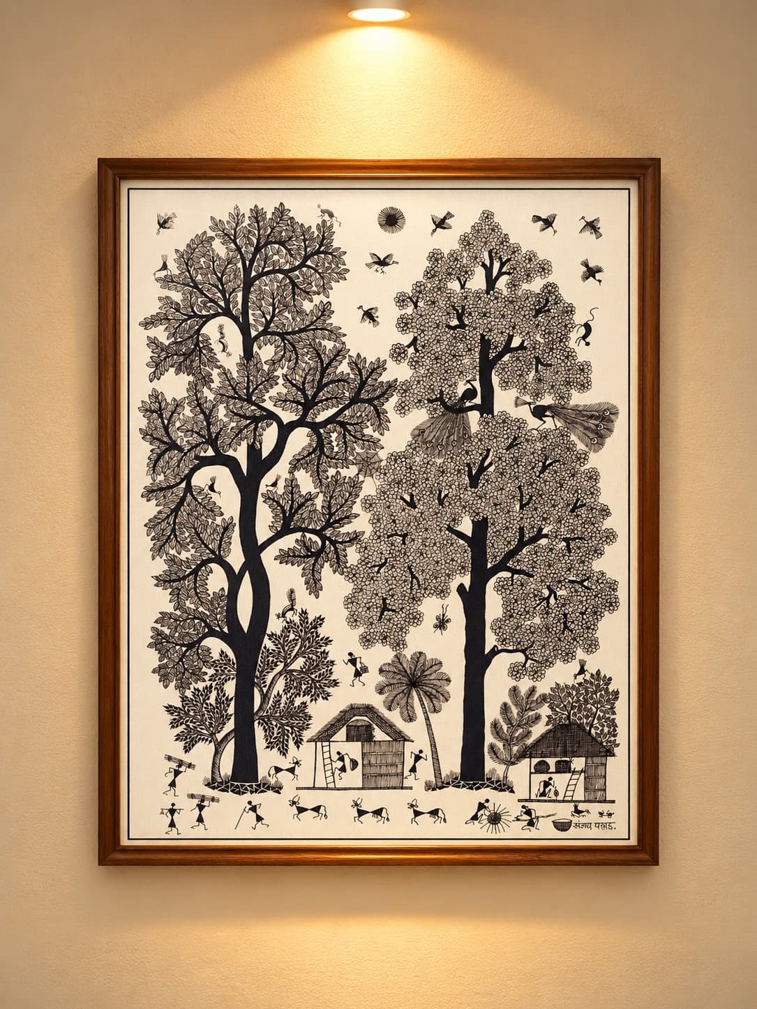 Forest Life - Warli Painting