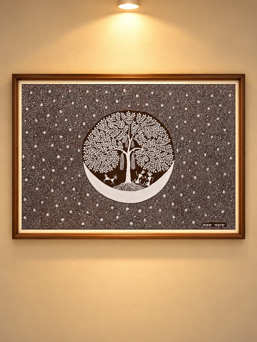 Cosmic Tree of Life - Warli Painting