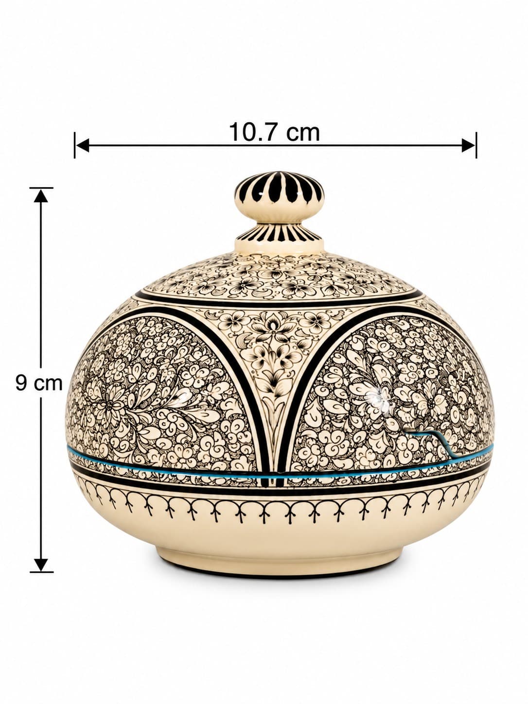 Safed Gulistan Storage Box - Papier Mache — alternate view