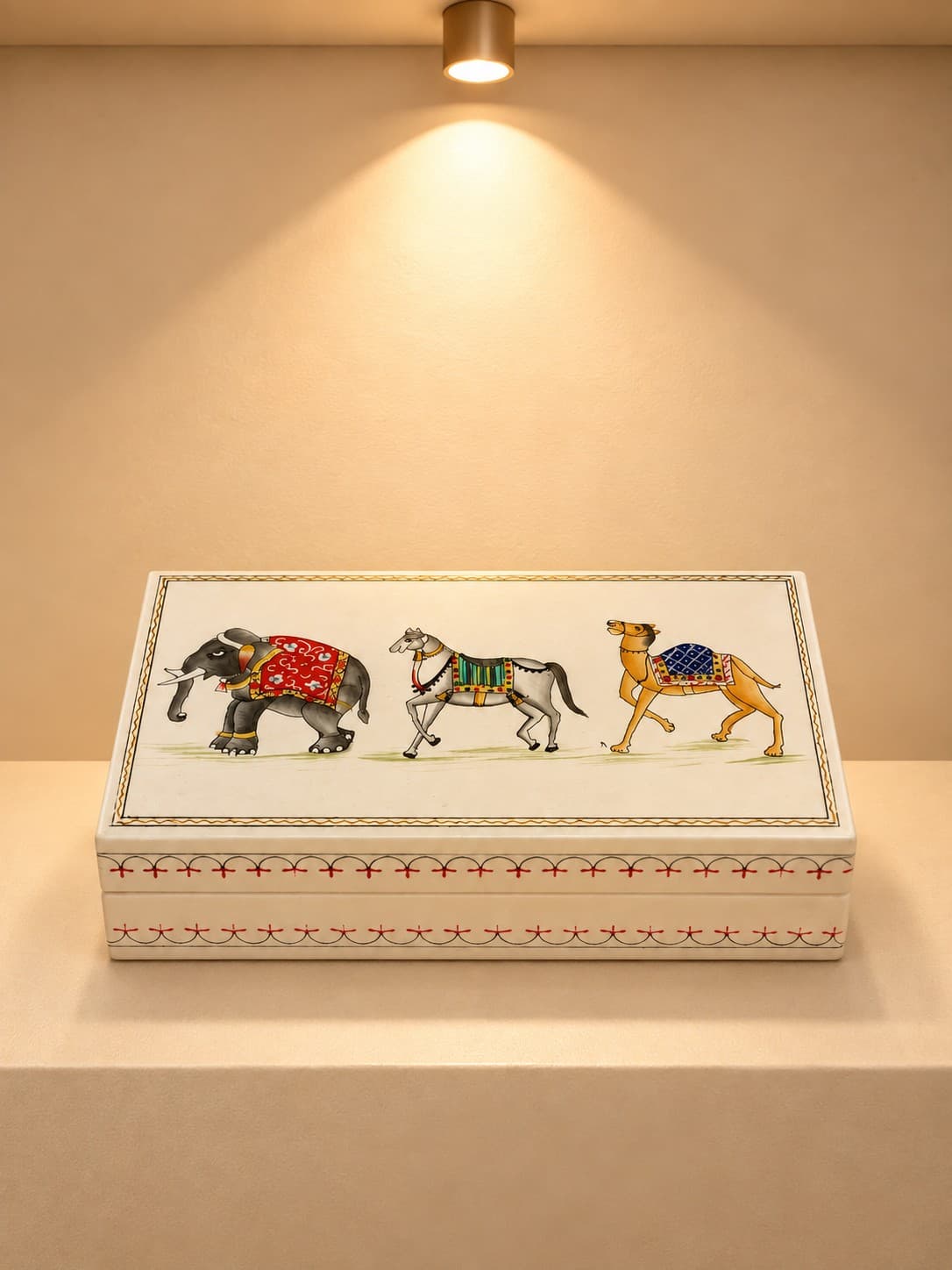 Wooden Storage Box- Kashmiri Naqashi