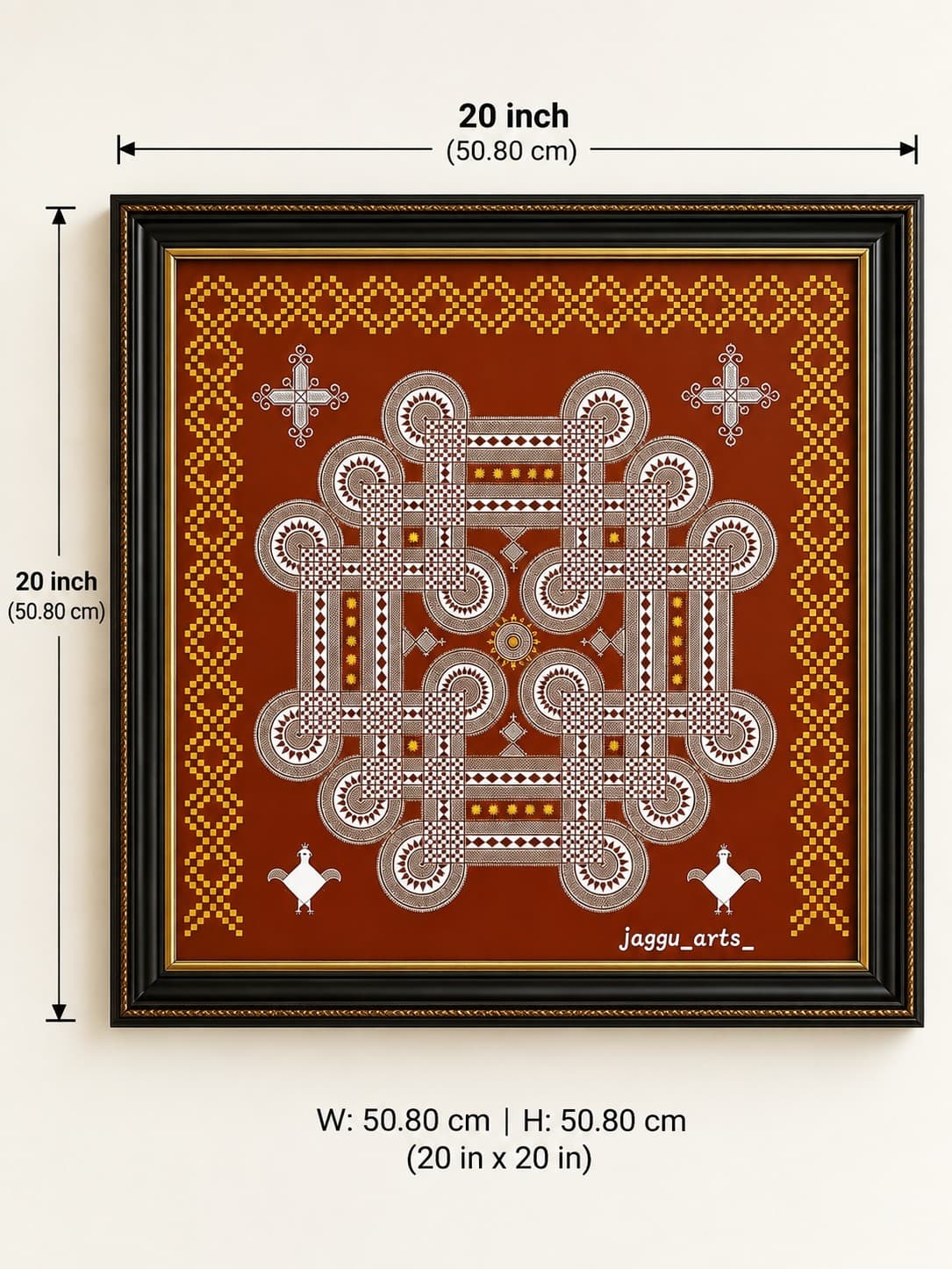 16 Circle Arati  - Chittara Painting — alternate view