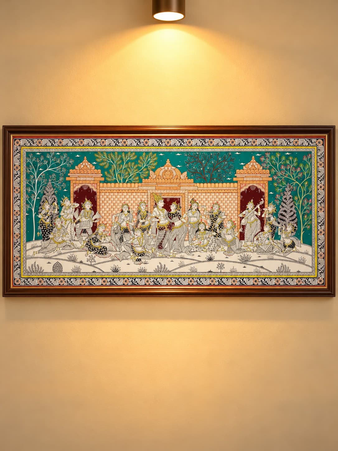Radhakrishna Raas - Pattachitra Painting