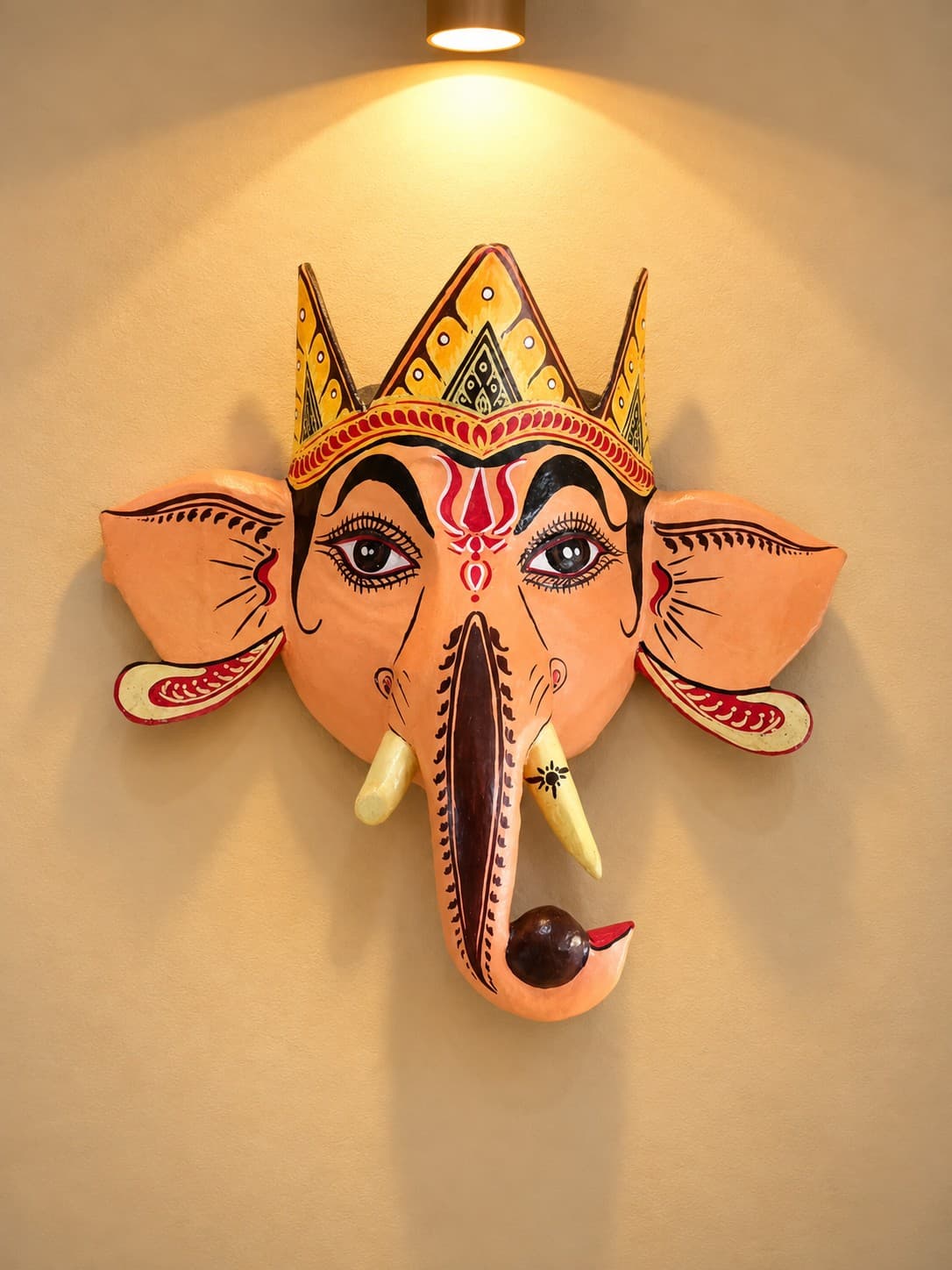 Assam Traditional Ganesha Mukha Mask - Majuli Bhaona