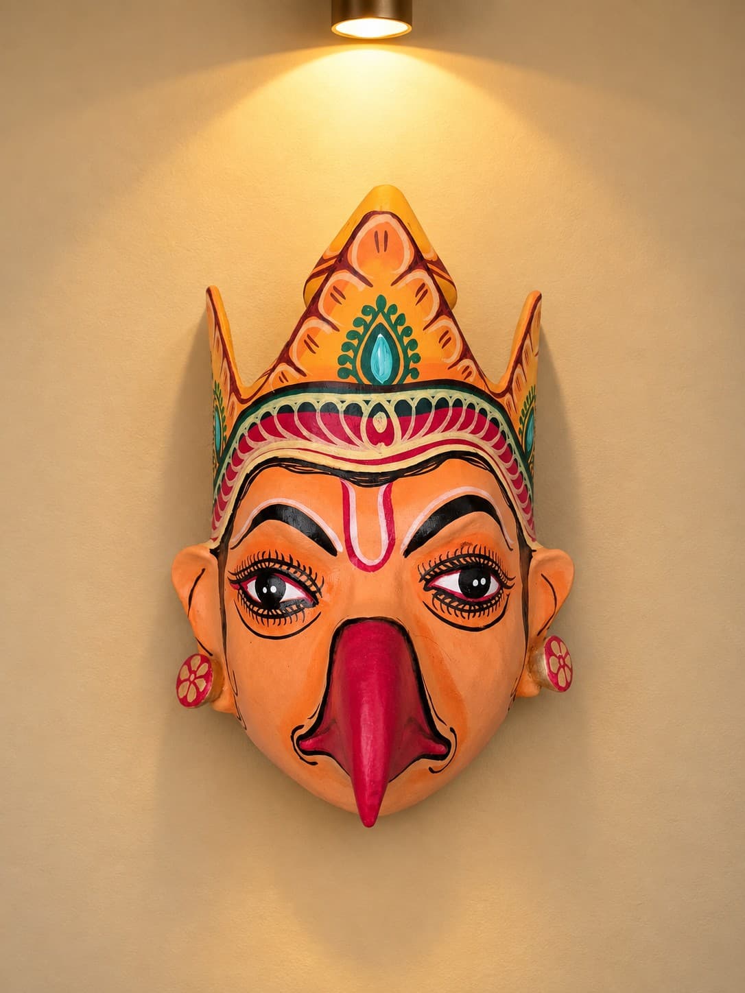 Assam Traditional Garuda Mukha Mask - Majuli Bhaona