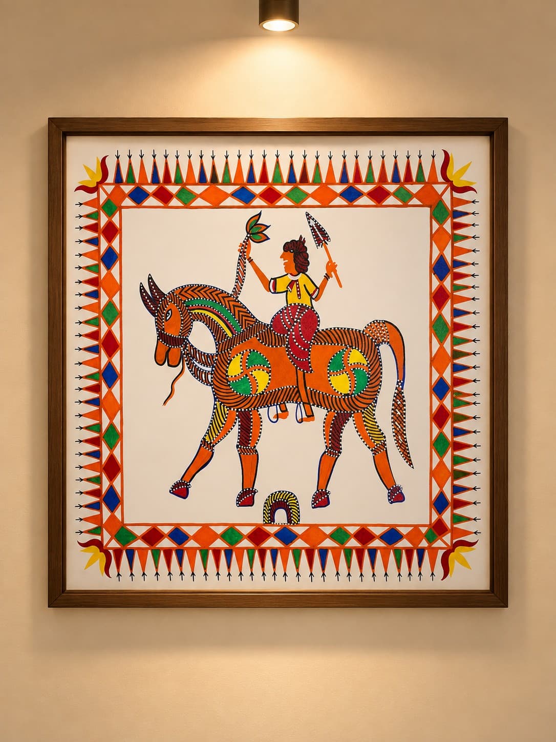 Ritual Painting of the Rathwa Tribe - Pithora Painting