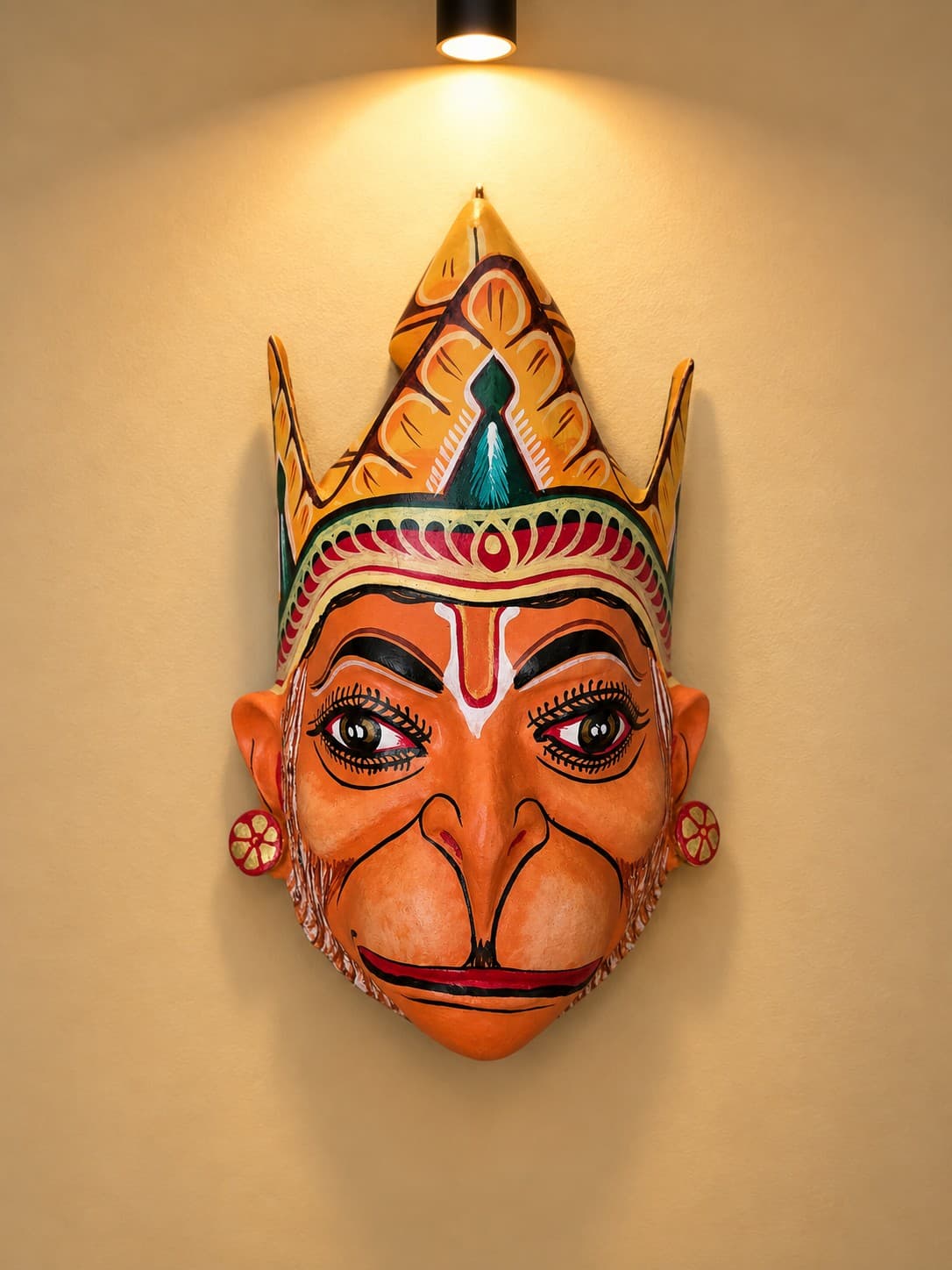 Assam Traditional Hanuman Mukha Mask - Majuli Bhaona