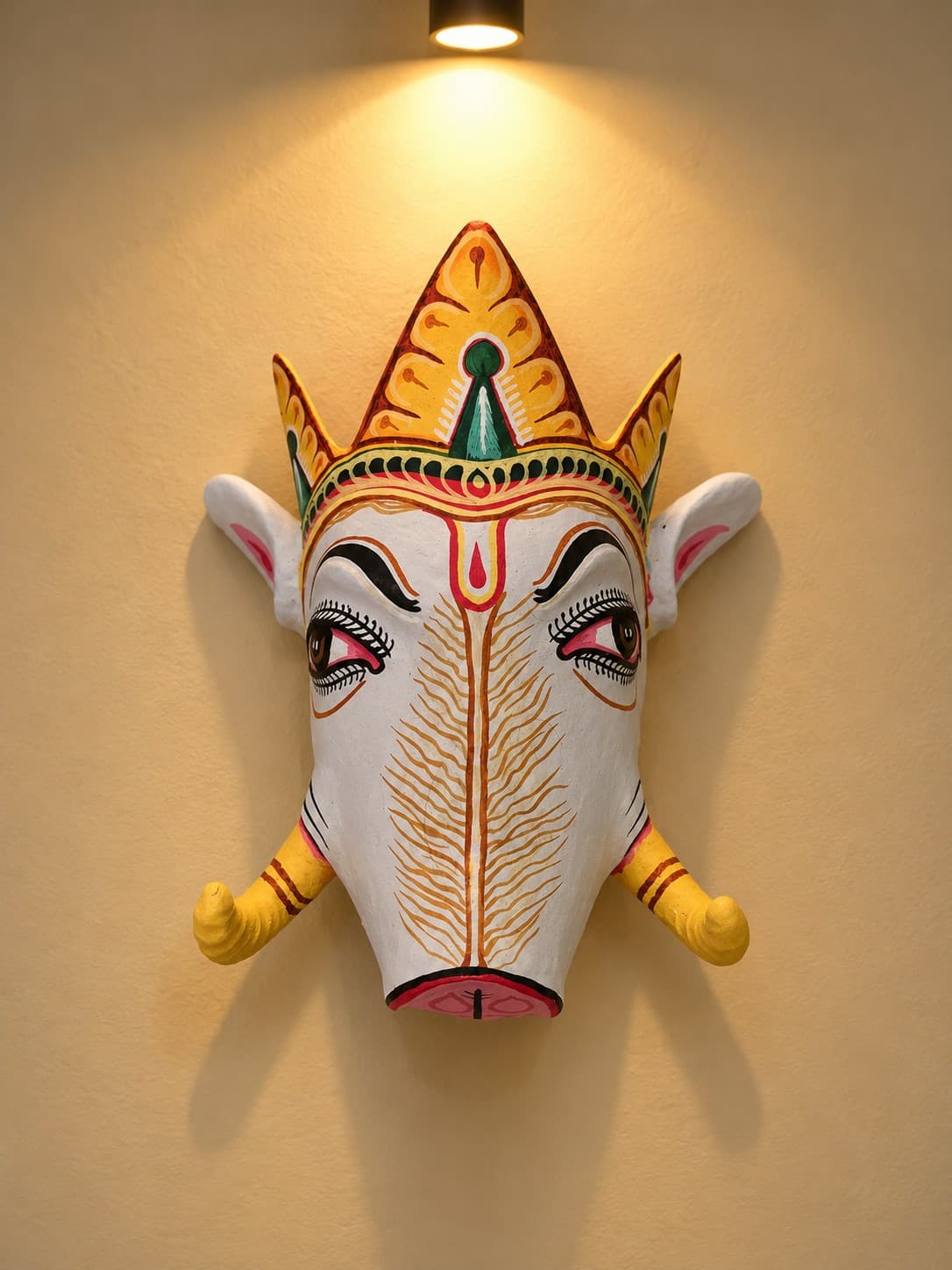 Assam Traditional Varaha Mukha Mask - Majuli Bhaona