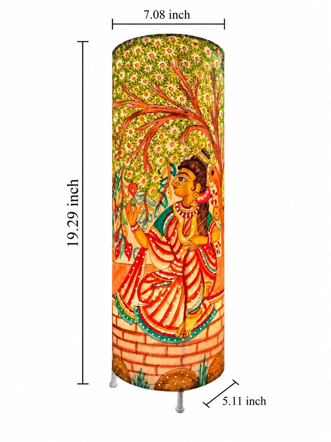 Shakuntala Vriksha Shringar Leather Lamp- Tholu Bommalata — alternate view