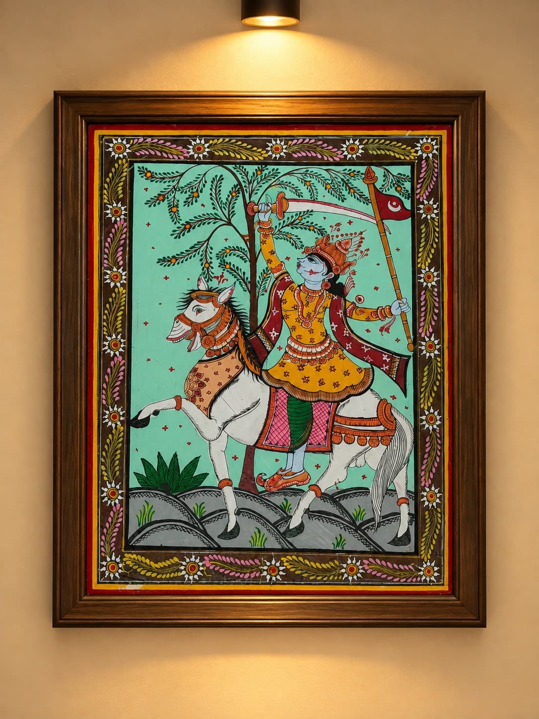 The Warrior Queen's Oath Rani Lakshmibai - Pattachitra Painting