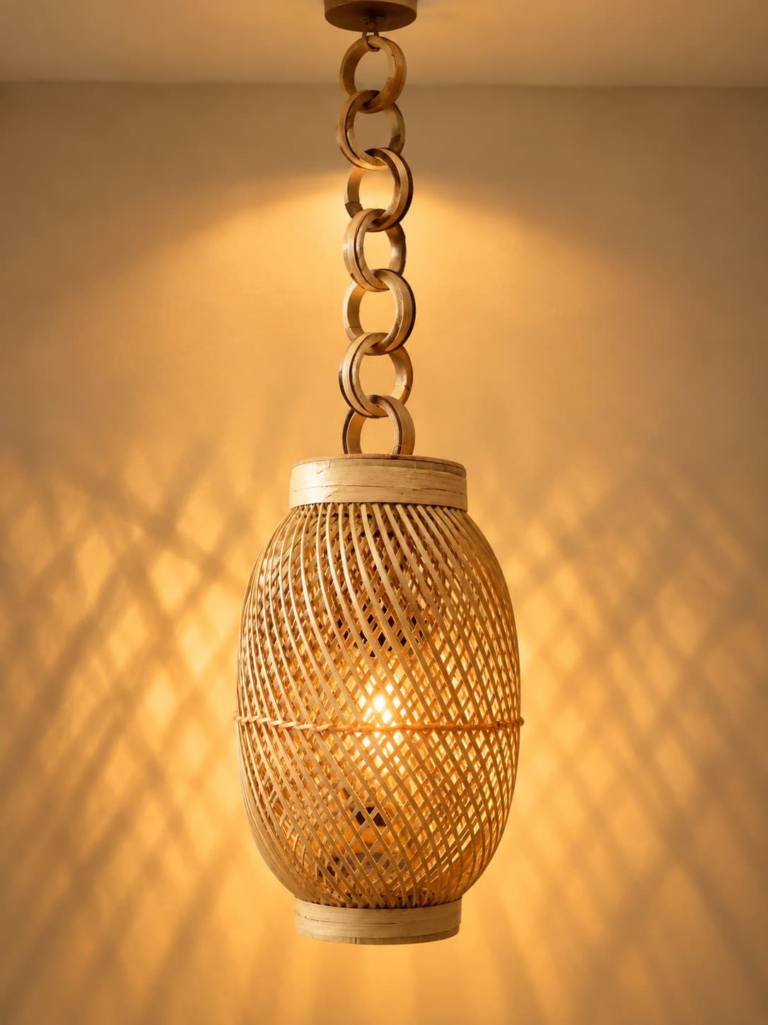 Bamboo Hanging Lantern - Bamboo Art