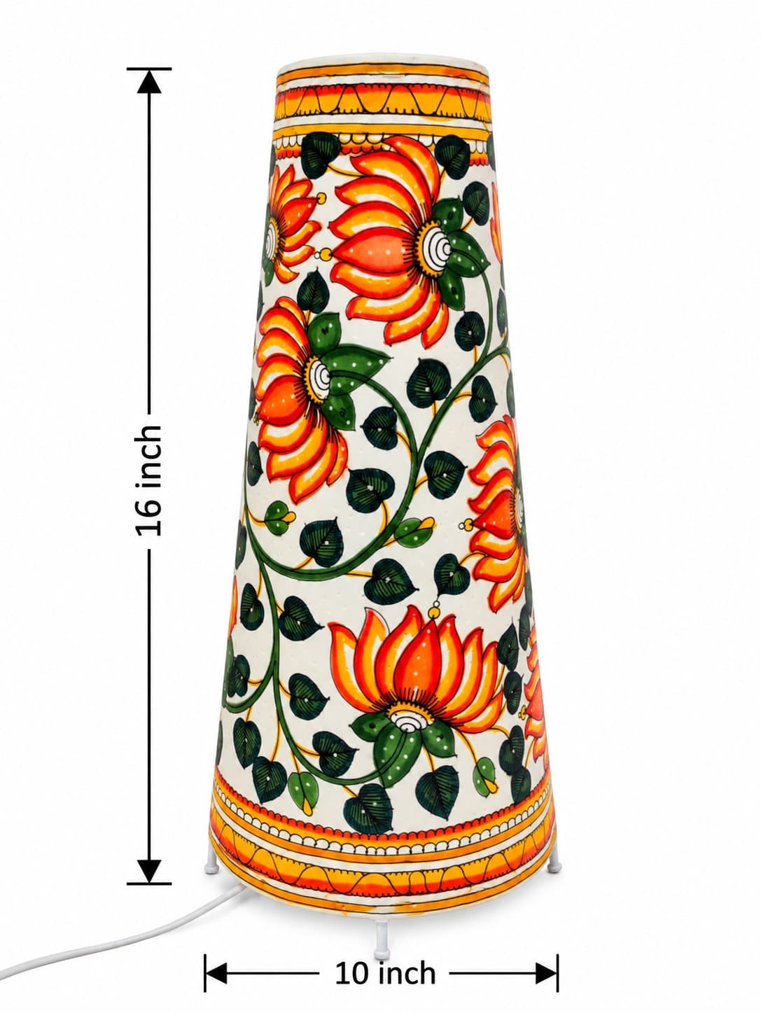 Floral Vine Leather Lamp - Tholu Bommalata — alternate view