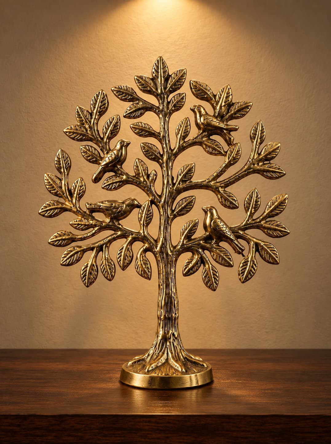 Kalpavriksha with Birds - Brass
