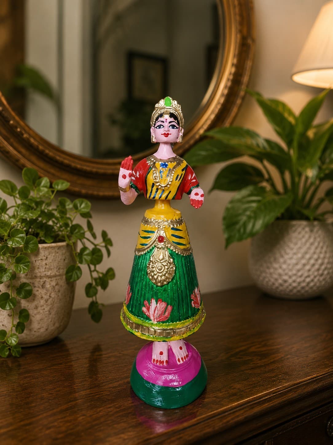 Thanjavur Heritage Doll - Papier Mache - Multi Colour Thanjavur Heritage Doll - Papier Mache - Multi Colour