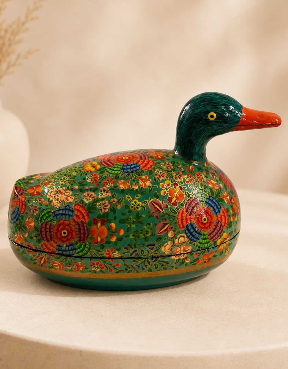 Rangrez Duck - Papier Mache - Garden of Colours Rangrez Duck - Papier Mache - Garden of Colours