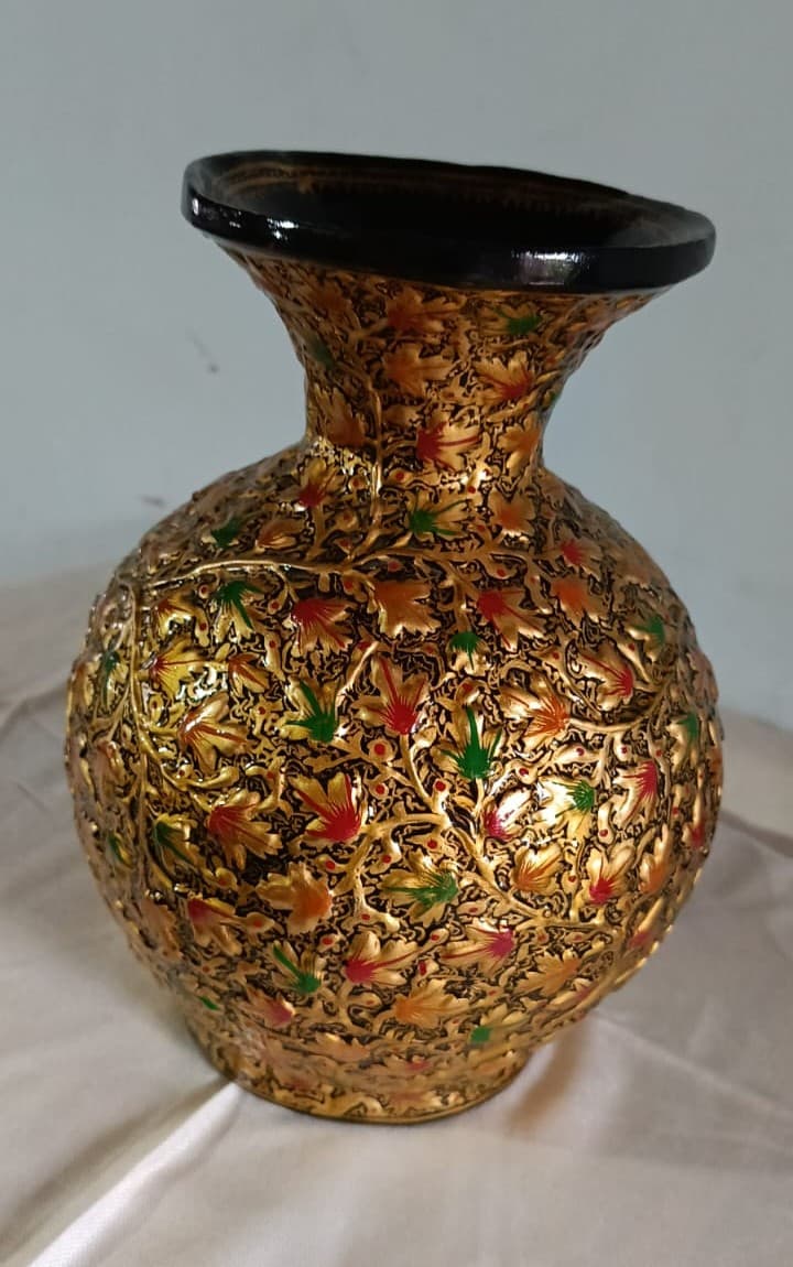 Golden Garden - Papier Mache - Multicolour with Golden Detailing Golden Garden - Papier Mache - Multicolour with Golden Detailing